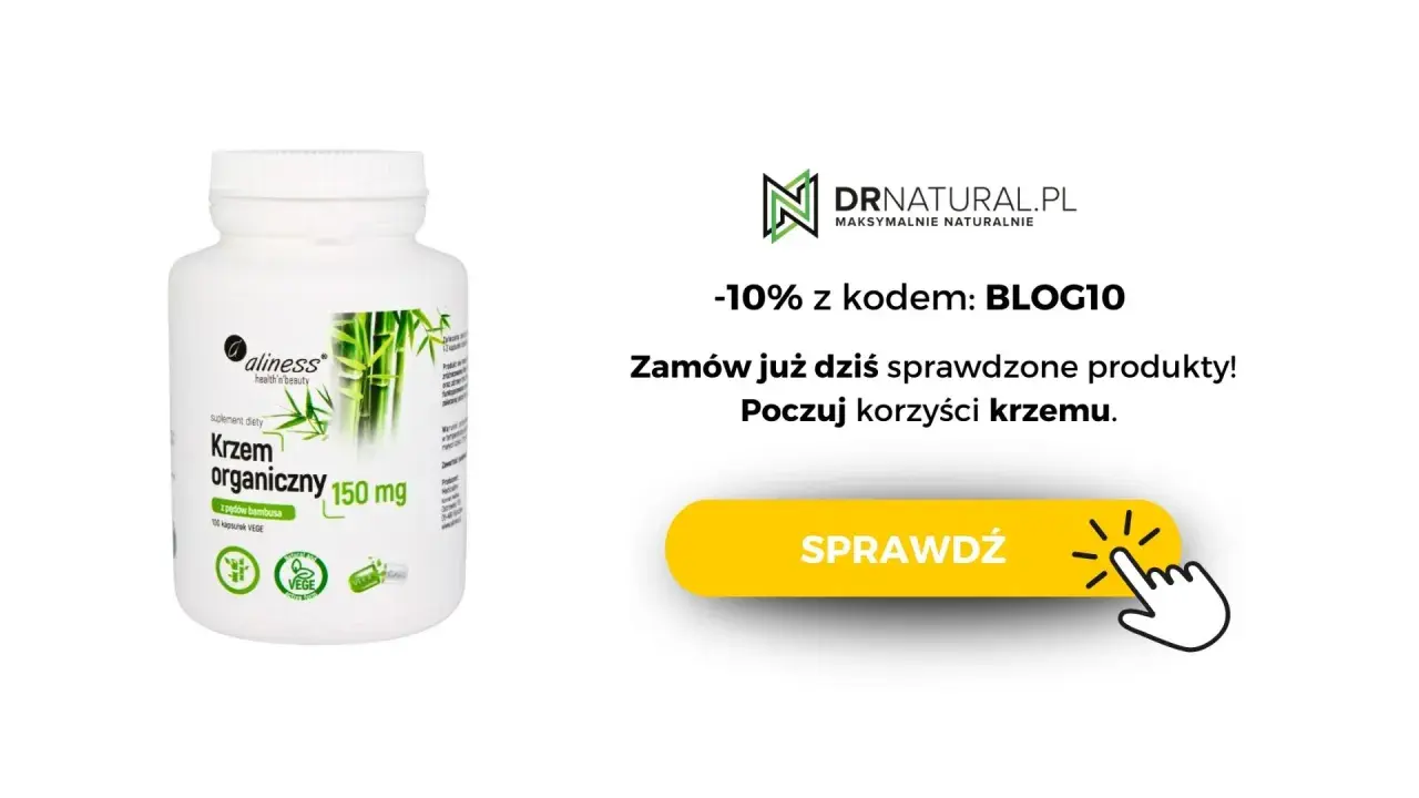 Suplement diety z krzemem organicznym z pędów bambusa. Poczuj korzyści krzemu dla zdrowia i urody. Zamów z rabatem!