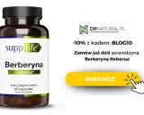 Suplement diety Berberyna Rebersa. Sprawdź, czy berberyna skutki uboczne są minimalne przy tym produkcie. Zniżka 10% z kodem BLOG10.