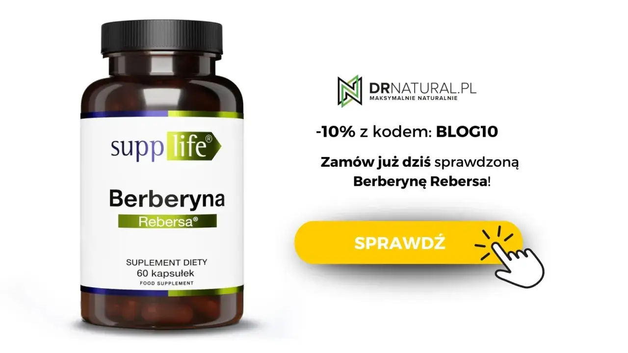 Suplement diety Berberyna Rebersa. Zastanawiasz się nad berberyna skutki uboczne? Zam&oacute;w już dziś i przekonaj się sam!